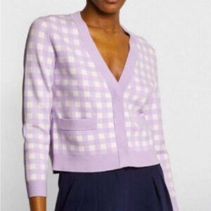 Maje cropped lavender sweater